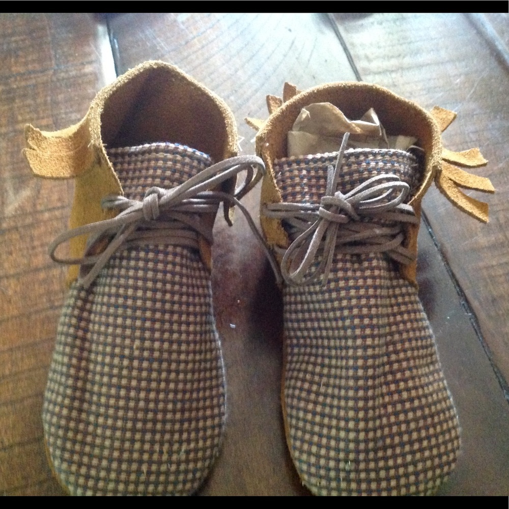 Suede Fringed Moccasins